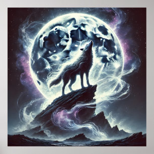 Poster Howl of the Cosmos - Spirit of the Night