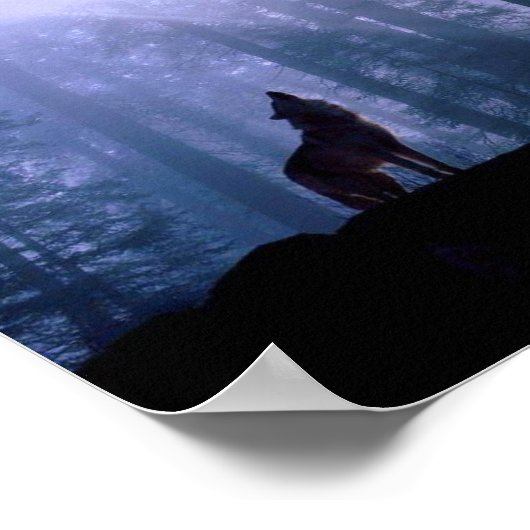 Poster Howling Wolf (Coin)