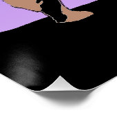 Poster Howling Wolf at Sunset - Art faunique original (Coin)