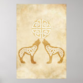 Poster Howling Wolves (Devant)