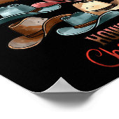 Poster Howy Noël Cowboy Casquette Western Pays Noël Ha (Coin)