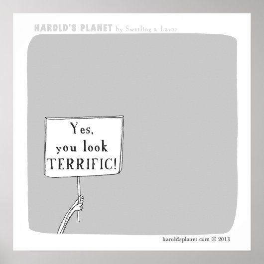 Poster HP5043 "planète de harold" formidable (Devant)