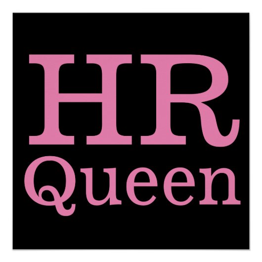 Poster HR Queen 👸 🏻 👑 PERSONNALISABLE (Devant)