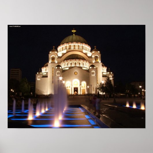 Poster Hram Svetog Enregistrer Beograd Srbija (Devant)