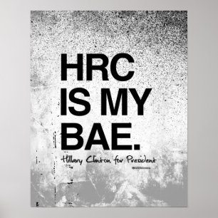 Poster HRC EST MON BAE- Hillary à la présidence