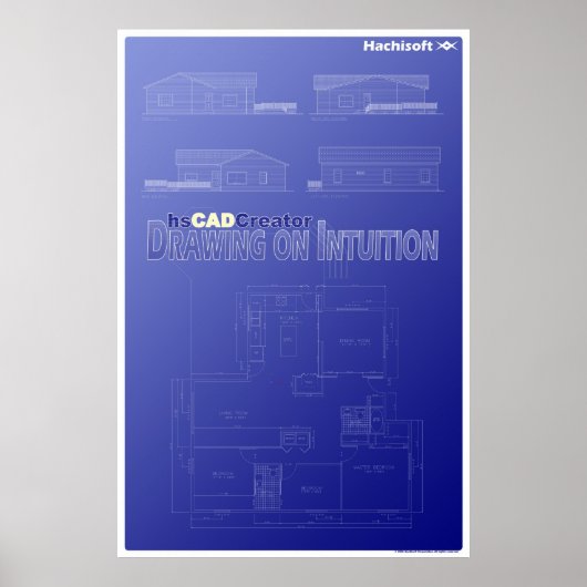 Poster hsCADCreatorFloorPlanPoster (Devant)