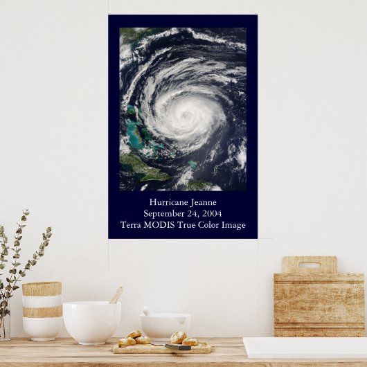 Poster HU Jeanne MODIS Image (Cuisine)