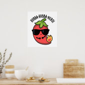 Poster Hubba-hubba-nero Funny Habanero Pun (Cuisine)