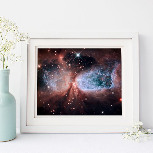 Poster Hubble ange de neige 10x8
