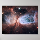 Poster Hubble ange de neige 10x8 (Devant)