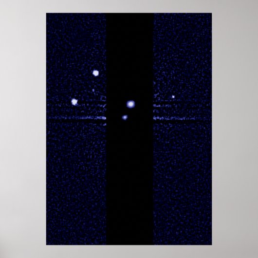 Poster Hubble découvre une cinquième lune orbitant Pluto (Devant)