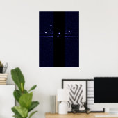 Poster Hubble découvre une cinquième lune orbitant Pluto (Bureau à domicile)