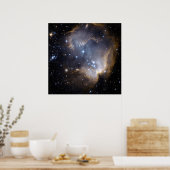 Poster Hubble observe les étoiles de nourrissons dans la (Cuisine)