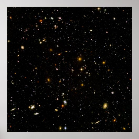 Poster Hubble Ultra Deep Field (Devant)
