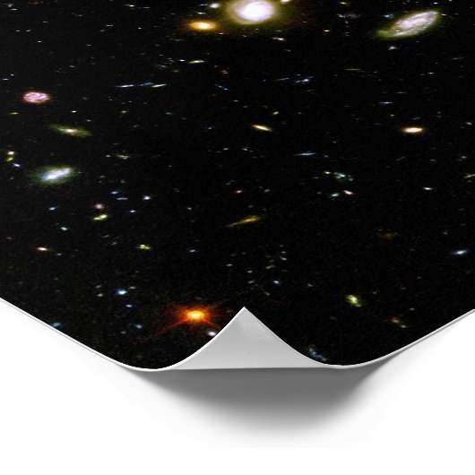 Poster Hubble Ultra Deep Field Image Constellation Fornax (Coin)