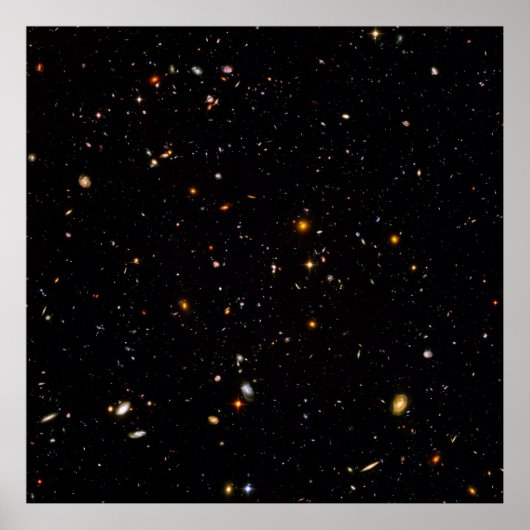 Poster Hubble Ultra Deep Field Vue de 10 000 Galaxies (Devant)