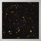Poster Hubble Ultra Deep Field Vue de 10 000 Galaxies (Devant)