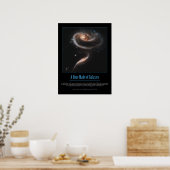 POSTER HUBBLE - UN ROSE FAIT DE GALAXIES (Cuisine)