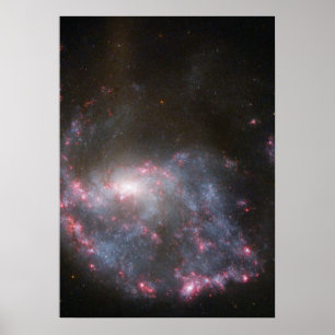 Poster Hubble voit une galaxie frapper un Bull-l'oeil