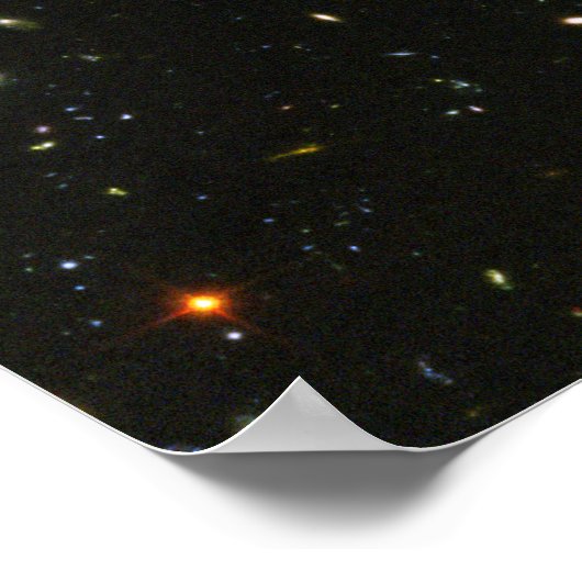 Poster Hubble vue de champ ultra profond - HUDF - Non com (Coin)