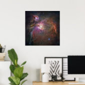Poster Hubble Vue panoramique d'Orion Nebula (Bureau à domicile)