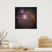 Poster Hubble Vue panoramique d'Orion Nebula (Cuisine)