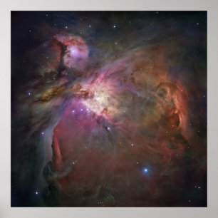 Poster Hubble Vue panoramique d'Orion Nebula