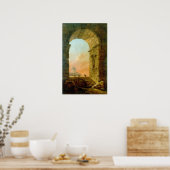 Poster Hubert Robert Paysage avec un Arc Saint-Pierre (Cuisine)