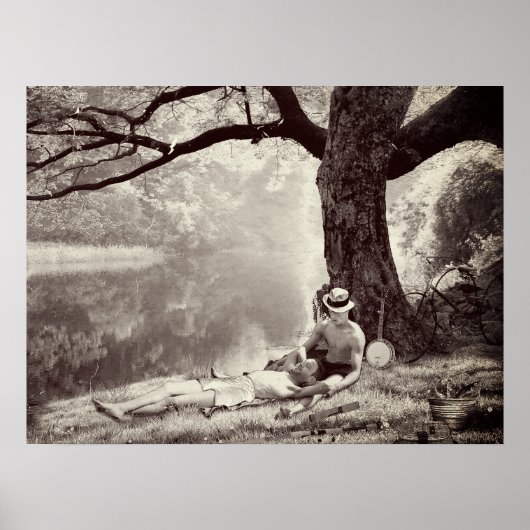 Poster Huckleberry & Tom (Sepia Edition) (Devant)