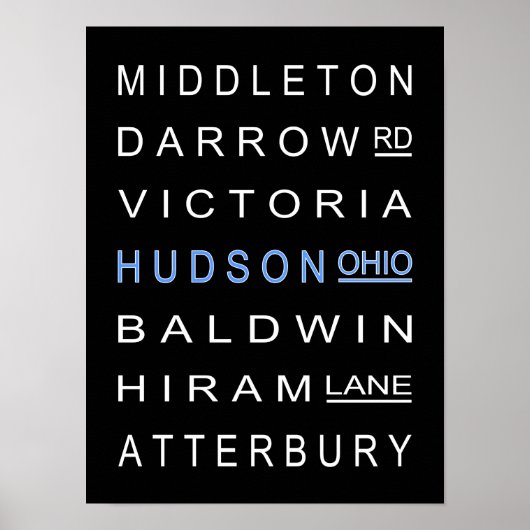 Poster Hudson et ses rues (Devant)