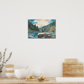 Poster Hudson River Loging Winslow Homer Fine Art (Cuisine)