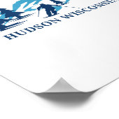 Poster Hudson Wisconsin Ski Resort _1 (Coin)