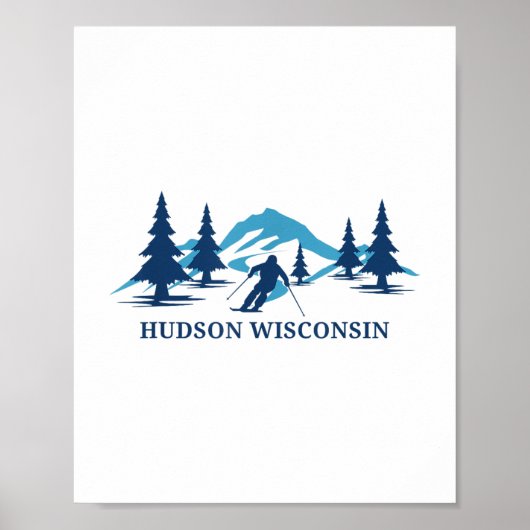 Poster Hudson Wisconsin Ski Resort _1 (Devant)