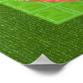 Poster HUE de vert et Chakra Oval Stainedglass rose (Coin)