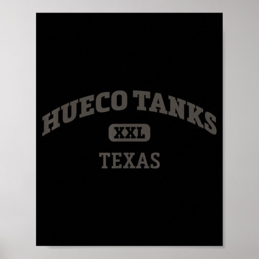 Poster Hueco Tanks College Style Rock Escalade Area Desig (Devant)
