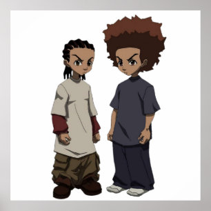 Poster Huey et Riley Freeman RIP Grandpa Freeman
