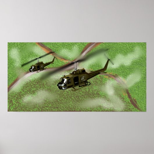 Poster Huey Gunships 1967 (Devant)