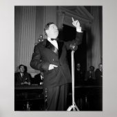 Poster Huey Long Donne Un Discours - 1935 (Devant)