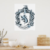 Poster Hufflepuff Crest Blue (Cuisine)