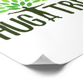 Poster Hug A Tree - Jour des terres Hugger Tree Save Eart (Coin)