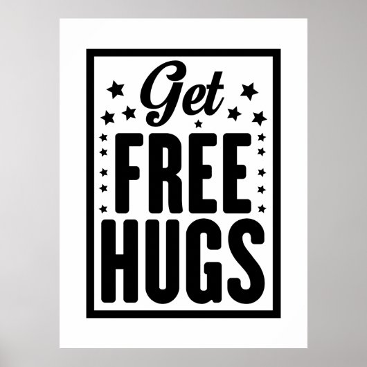 Poster Hug Day - Fun Retro Publicité (Devant)