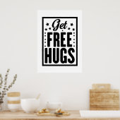 Poster Hug Day - Fun Retro Publicité (Cuisine)