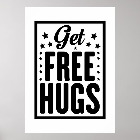 Poster Hug Day - Fun Retro Publicité (Devant)