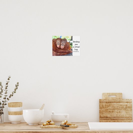 Poster Hug - Hugs virtuels (Cuisine)