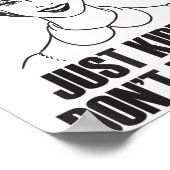 Poster Hug, Just Kidding Funny Saying, Do Not Touch Me  (Coin)