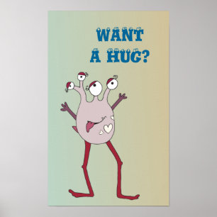 Poster Hug Monster