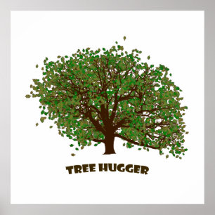Poster Hugger d'arbre