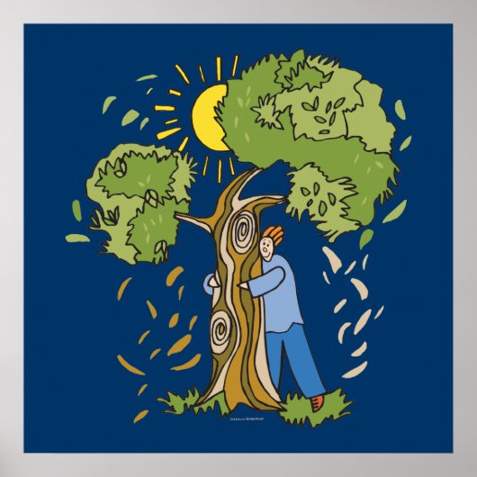 Poster Hugger d'arbre (Devant)