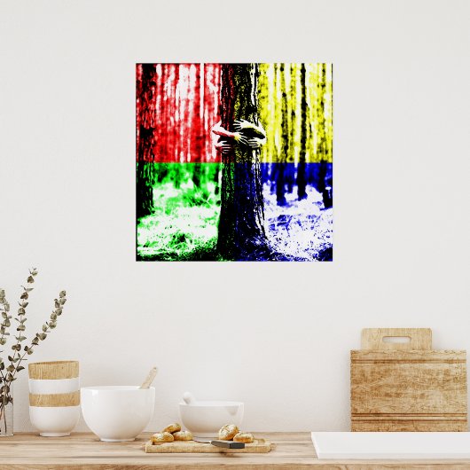 Poster Hugger d'arbre (Cuisine)