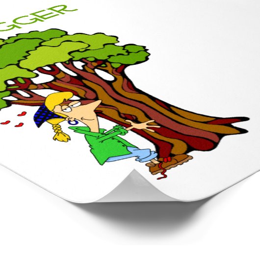 Poster Hugger d'arbre - Fille (Coin)